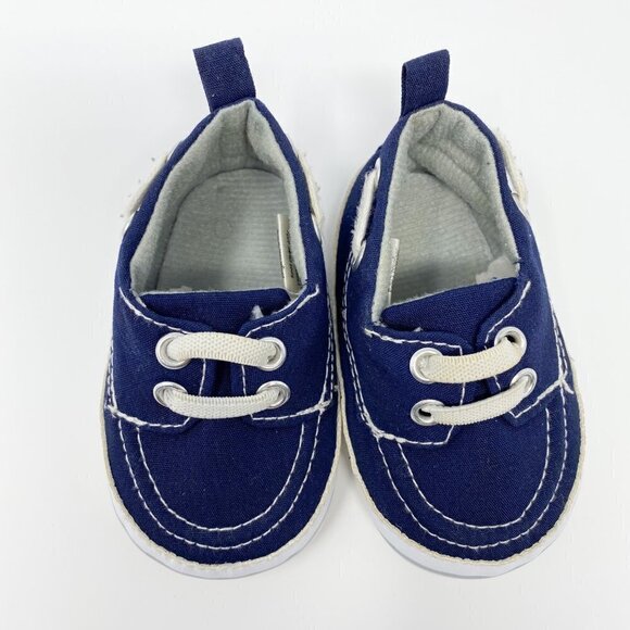 Baby 0-6 Month Slip On Soft and Comfortable Shoes. Blue. Size 0-6 Months - Picture 1 of 6